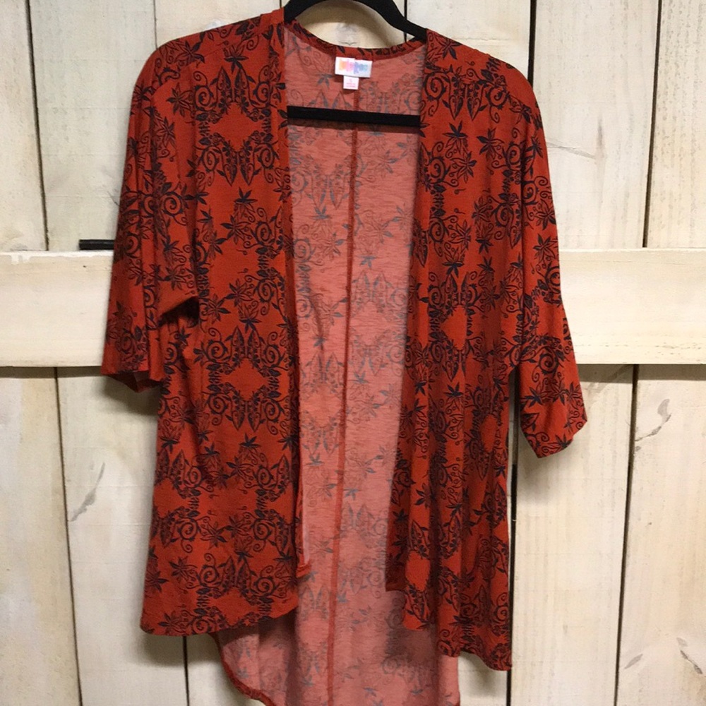 Rust color with black filigree lularoe lindsay s